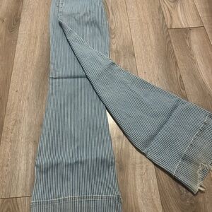 Idyllwind Blue Striped Flare Jeans